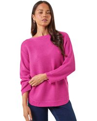 Roman - Petite Curve Hem Knit Jumper - Lyst