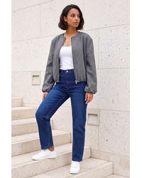 D.u.s.k - Herringbone Bomber Jacket - Lyst