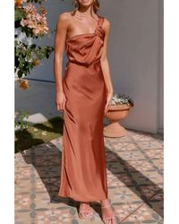 Everyday the Label - Dames Eén Schouder Mouwloze Maxi Jurk - Lyst
