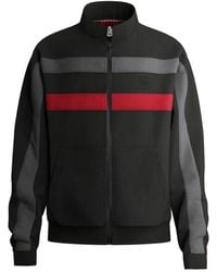 HUGO - X Racing Bulls Racing Bulls Full-zip Sweatshirt In Zwart - Lyst