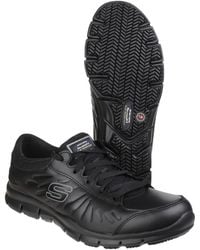 Skechers - Ladies Eldred Slip Resistant Lace Up Work Safety Shoes - Lyst