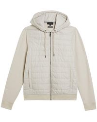 Ted Baker - Adburys Regular Quilted Zip Hoodie - Lyst