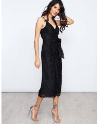 Blue Vanilla - Lace Wrap Jumpsuit - Lyst