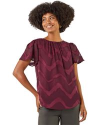 Roman - Jacquard Zig Zag Top - Lyst