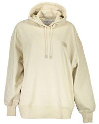 Calvin Klein - Beige Cotton Sweater - Lyst