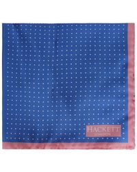 Hackett - Printed Quad Blue/pink Hank Handkerchiefs - Lyst