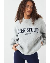 DSGN Studio - Knitted Oversized Crew Neck Jumper - Lyst