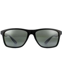 Maui Jim - Rectangle Gloss Neutral Polarized Sunglasses - Lyst