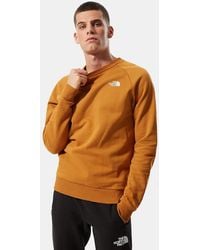 The North Face - Raglan Back Box Crewneck Sweatshirt Fleece - Lyst