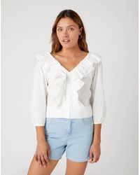 Wrangler - Western Frill Blouse Worn - Lyst