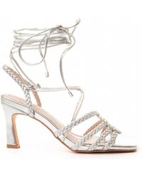 Montevita - Heel Sandal Sanndal7 In Zilver - Lyst