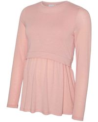 Mama.licious - Crew Neck Puff Sleeve Long Top - Lyst