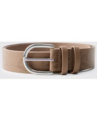 BoohooMAN - Pu Floral Belt - Lyst