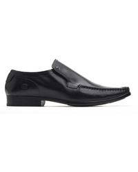 Base London - Carnoustie Excel Waxy Black Loafers Leather - Lyst