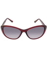 Calvin Klein - Milky Burgundy Framed Gradient Lensed Sunglasses - Lyst