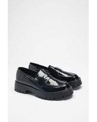 Faith - Dani Faux Leather Chunky Loafers - Lyst