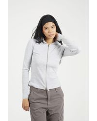 Brave Soul - Long Sleeve Zip Through Hoodie Top Cotton - Lyst