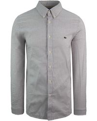 Lacoste - Stretch Slim Fit Shirt Cotton - Lyst