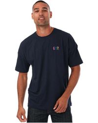 EA7 - Emporio Armani T-shirt Voor , Marineblauw - Lyst