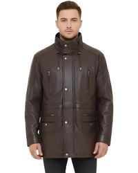 Infinity Leather - Soft Italian Parka Coat-Gatton Lamb Leather - Lyst