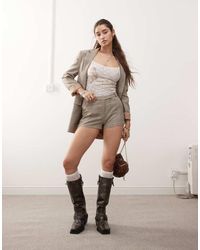 Miss Selfridge - Co-Ord Tailored Boxy Short - Lyst