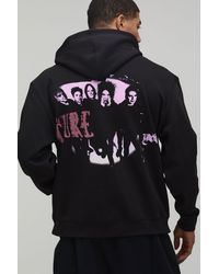 BoohooMAN - Oversized The Cure License Printed Hoodie - Lyst