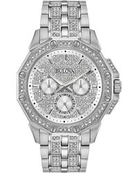 Bulova - Crystal Watch 96C134 Stainless Steel (Archived) - Lyst