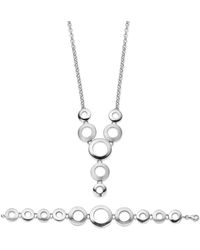 Orphelia - 925 Sterling Set: Chain + Bracelet - Lyst