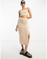 ASOS - Co-Ord Crochet Maxi Skirt - Lyst