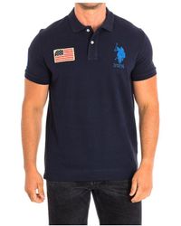 U.S. POLO ASSN. - Jare Short Sleeve With Contrasting Lapel Collar 64777 - Lyst