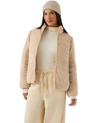 Reebok - Ladies Reversible Puffer Jacket (Oatmeal) - Lyst