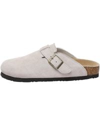 EVER AU - Pintail Leather Comfort Clog Sandals - Lyst