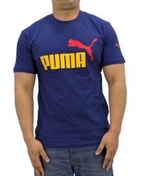 PUMA - T Shirt Essentials Logo Crew Neck Pullover Short Sleeve Casual Cotton - Lyst