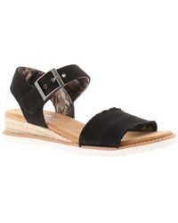 Skechers - Wedge Sandals Bobs Desert Kiss Ado Buckle Textile - Lyst