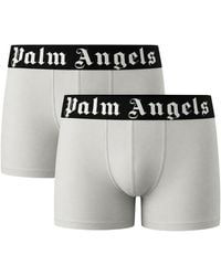 Palm Angels - Two-Pack Contrast Logo Boxer Shorts - Lyst