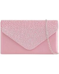 SVNX - Diamonte Clutch Bag - Lyst