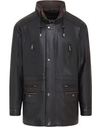 Infinity Leather - Soft Italian Parka Coat-Winnipeg Lamb Leather - Lyst