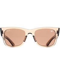 Ray-Ban - Square Transparent Light Dark Rb0840S Mega Wayfarer - Lyst