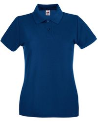 Fruit Of The Loom - Ladies Premium Cotton Pique Lady Fit Polo Shirt - Lyst