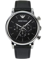 Emporio Armani - Luigi Watch Ar1828 Leather - Lyst