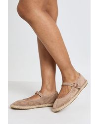 Boohoo - Espadrille Ballet Flats - Lyst