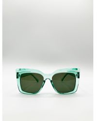 SVNX - Clear Plastic Frame Cat Eye Style Sunglasses - Lyst