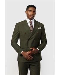 Antique Rogue - Double Breasted Long Sleeve Six Button Collared Slim Fit Suit Jacket - Lyst