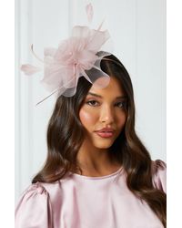 Quiz - Diamante Flower Headband Fascinator - Lyst