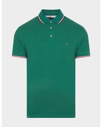 Tommy Hilfiger - Men's 1985 Tipped Polo Shirt In Green - Lyst