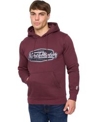 Crosshatch - Hellmere Hoodie (Rum Raisin) - Lyst