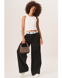 Gini London - Tailored Wide Leg Trousers - Lyst