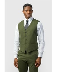 Limehaus - Single Breasted Five Button V-Neck Slim Fit Suit Waistcoat - Lyst