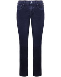 Emporio Armani - J06 Slim Fit Velvet Trousers - Lyst