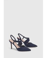 Wallis - Evie Asymmetric Pointed Stiletto High Heel Court Shoes - Lyst
